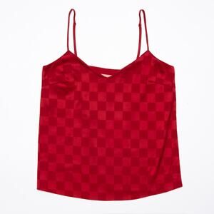 Show Me Your Mumu Smith Red Satin Cami Top
